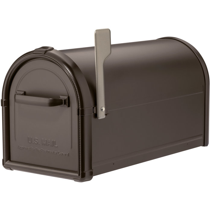 Architectural Mailboxes Hillsborough Steel Post Mounted Mailbox with
